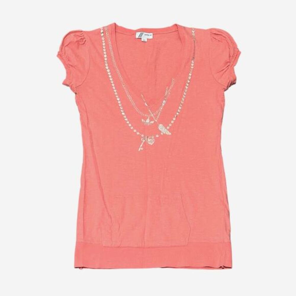 Adidas Mini Dress Girls Medium Coral‎ Pink Cotton